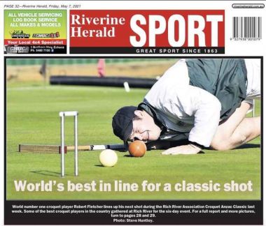 Riverine Herald article, 7 May 2021
