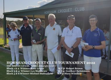 Horsham Tourn Singles 2022
