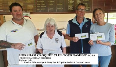 Horshan Tourn Section 1 Doubles 2022
