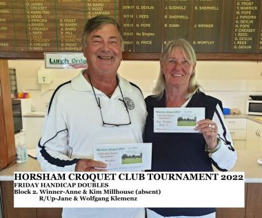 Horsham Tourn Handicapped Doubles Sect 2

