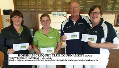 Horsham Tourn Handicapped Doubles Section 4
