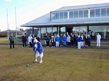 President Kate Patrick first hoop of 2022
