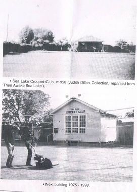 Sea Lake Croquet Club, no longer operating
