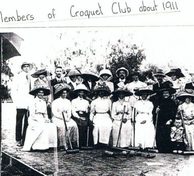 Charlton Croquet Club members, 1911
