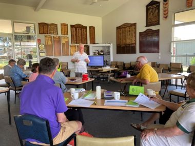 Brian Folely giving AC Coach refresher update to GVCA Members
