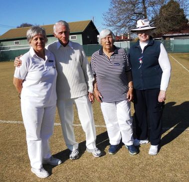 Albury Croquet Club Golf Croquet Pennant Final team
Sarina Cevaal-Hewitt, Max Eyers, Wendy Robertson and Ros Watson.
