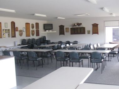 inside the current club house.
