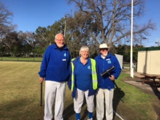 Before the final of the Club GC Championship
From left: Mark Wilson, Kate Patrick, Bruce Macgregor
