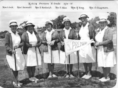 NDCA B Grade Premiers 1974-75
