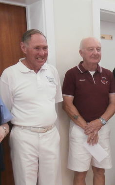 Ian Grant (Singles Winner 0-5) with Graham Innocent, Runner up
