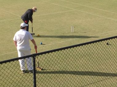 Lachlan Mula waiting for his turn
