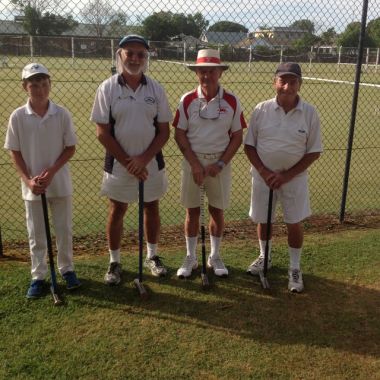 Semi Singles Finalists - L-R Kyle Mula, Peter Freer, Graham Innocent & Michael Shanahan

