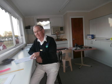 John Tainsh - Tournament Manager - hard at work
