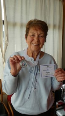 Geelong Croquet Association - Margaret Earl Medal - Runner-up 2018
Margot Paton was presented with the Margaret Earl Medal as her trophy at the Geelong Croquet Association annual meeting in May.  Margot was runner up in this annual memorial event organised by the GCA
