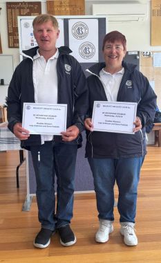 3. 25/9/24 BCC GC Advantage Doubles
Winners - Steve Podolak and Judy Anderson - consummate competitors!
Keywords: Judy Anderson;Steve Podolak