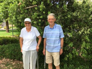 Keywords: Winner and Runner up GC Championships 2019 Trish Watts and David Harrison