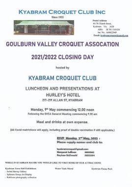 GVCA Closing Day Flyer
