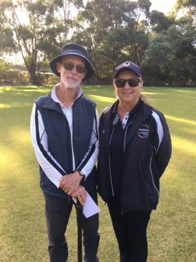 John Carr, winner & Janine Sisson, runner up at Monash Singles Tournament April 2024
Mornington club's members who won the 2024 Monash Singles tournament.
Keywords: Winner;Runner up;Mornington