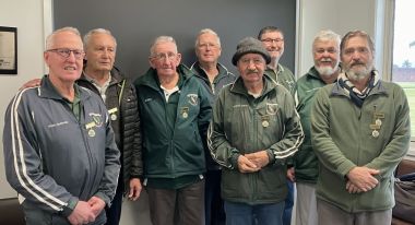 Club Champs 2022-2024 C. Crawford, G. Millington, B. Kennedy, L. Mercer, M. North, S. Trebilcock, C. Armstrong & M. Mackay.
