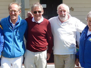 Winners of the Korumburra Singles for 2014
Paul Andrews & Gerry Kool with Ian Matthews from Korumburra
